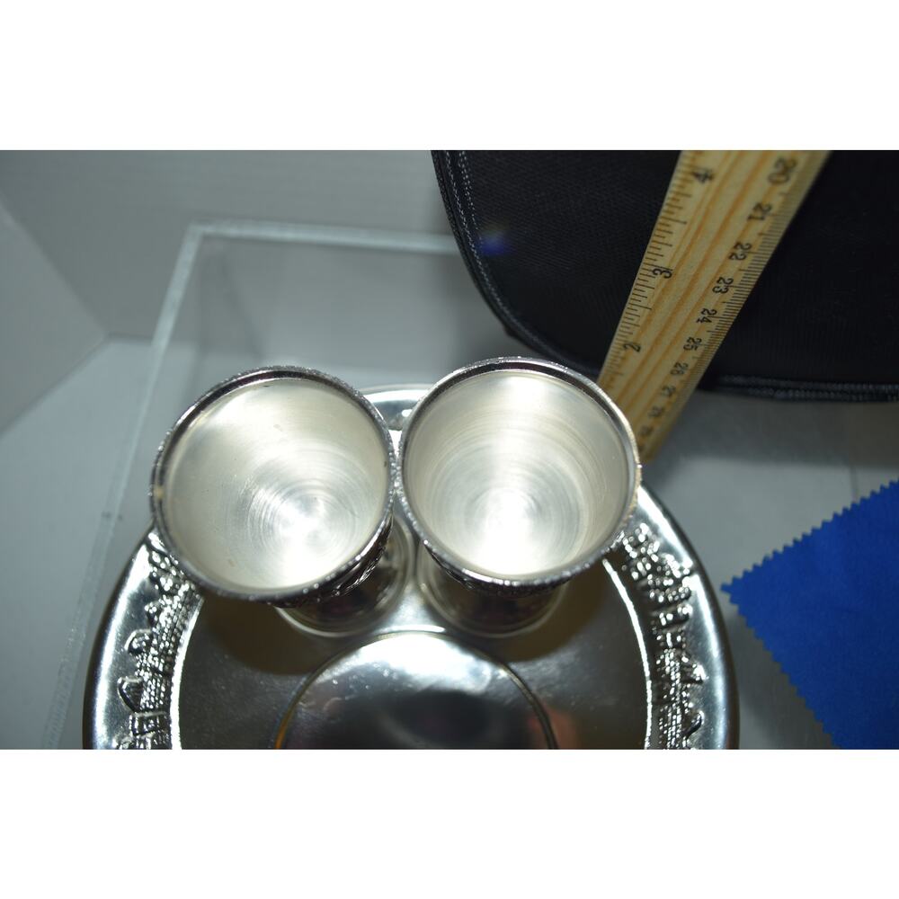 Silverplated Communion Set with Travel Bag - Picture 5 of 5